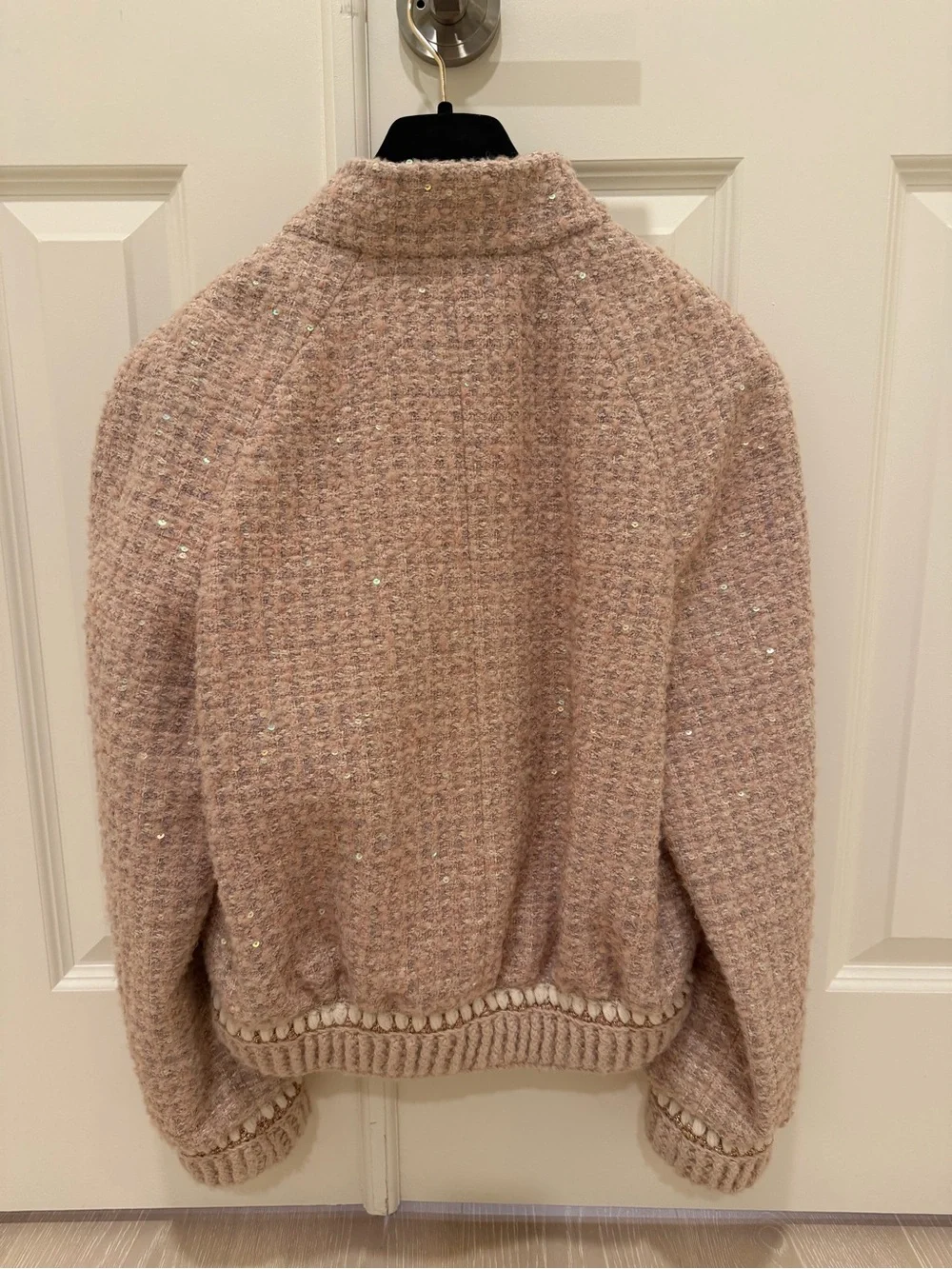 CHANEL tweed bomber